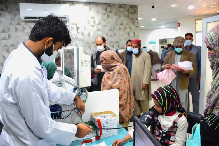 OPD reception patient child